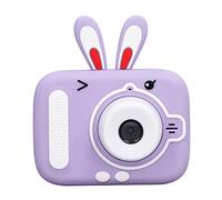 Kids Camera Toy, 20MP Dual HD Lenses 1080P Video Recording 2.0 Inch Color Display AI Facial Recognition Camera with Silicone Cover for Children (Purple)