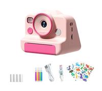Kids Camera Toy With Double Lens Instantly Photo Printing Shockproof Design Child Educational Photoshooting Activity Toy Children Camera Gift