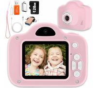 Kids Camera Toys for 3-12 Years Old Girls Boys,Children Selfie Digital Video Camcorder Camera with OTG Adapter Instantly Share Photos, Best Chritmas Birthday Gift for Kids - 128G SD Card Included