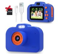 Kids Camera with 32GB SD Card, Type-C Digital Camera for Kids, 2.0 Inch Screen Children's Camera Toddler Camera 1080P Video Selfie Camera, Birthday Christmas Toy Gifts for 3-10 Years Old Boys Girls