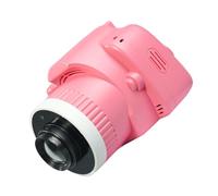 Kids Camera with Projection and Music Playback for Travel Photography | Ai Photo Editing, 1080p Projection, Plastic Build, Pink Finish, Small Portable Design for Children