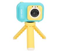 Kids CameraDual Lens Kids Camera Blue 48MP Dual Lens 2.4i IPS Sc 600mAh Rechargeable Battery with Tr Kids Selfie Video Camera for 3?12 Years Old This Comes an Cartoon That