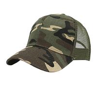 Kids Camo Baseball Cap - Adjustable Snapback Mesh Sun Hat for Boys Girls 5-12 Years Old - Cotton UV Protection Outdoor Sport Cap for Summer, Holiday, Travel, Beach