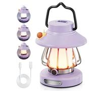 Kids Camping Lantern, Rechargeable LED Flashlight & Night Light - Portable Outdoor/Indoor Light for Toddlers & Children