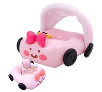 Kids Car Float, Ride On Inflatable Pool, Float with Sunshade, Comfortable Water Play Equipment, Family Friends Coworkers Enjoy Fun, Beach Pool Summer Outdoor Activities