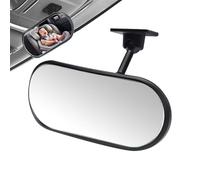 Kids Car Mirror - Rear View Adjustable, Wide Angle with Shatterproof Design, Adhesive Mount with Dashboard Feature, Car Accessories Safety Products, Kids Observing for Backseat Monitoring