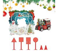 Kids Car Track - Car Ramp Toy | 3 Year Old Boy Toys | Boys Car Model Christmas Assembling Rail Toy | Kids Rail Set | Improve Hand-Eye Coordination | City Scene Jigsaw Puzzle For Living Room, Nursery