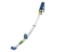 Kids Car Track with Speed Track Action - 110cm Gravity Race Track with Launch Function, 2 Alloy Cars, No Batteries, Suction Cups, Christmas Birthday Gift for 3-8 Year Olds (Blue)