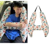 Kids Car Travel Pillow Rest Car Seat Belt Cushion Head Neck Support Pillow Car Sleeping Head Support Headrest Pillow Universal Seat Belt Pads for Adults Children Travelling Sleeping Airplane Pillow