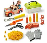Kids Cardboard Cutter Safe Tool Set 150 Pcs with Storage Box
