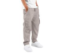 Kids Cargo Pants with Multiple Pockets Unisex Boys Girls Outdoor Casual Trousers Comfy for Play Sports and Daily Wear Ages 4-15 Years Multiple Colours