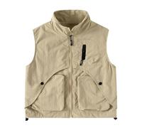 Kids Cargo Vests, Outdoor Explorer Gilets Role Play Park Ranger Paleontologist Zookeeper Costume Great Backyard Safari Travel Wear Gift For Adventure Khaki 11 Years