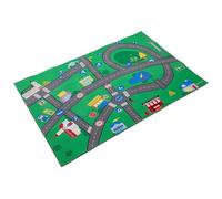 Kids Carpet 47x31.5 Inch City Town Roads Car Play Mat Soft Crystal Velvet non Slip Car Rug Edge Banding Kids Play Mat for Nursery Bedroom Living Room Rug