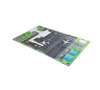 Kids Carpet Play mat, Airport runway plane Kids Rugs For Playroom & Kid Bedroom, Soft Foldable Room Decor rug airport mat 80x120(2ft7"x3ft11")