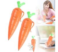 Kids Carrot Recorder Pen Toy,2024 New Upgraded Cute Carrot Pen,Also As Cute Ballpoint Pen,For Boys Girls 20s Recording Pen,For Kids Recording Ink Pens Lot (2 Pcs)