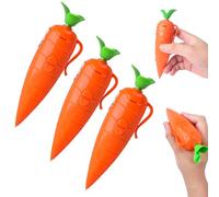 Kids Carrot Recorder Pen Toy Also As Cute Ballpoint Pen Writing, 60-Second Digital Voice Recorder with Playback, Fun Creative Gift for Boys, Girls, Students, Teachers (3 pcs)