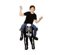 Kids' Carry Me Skeleton Halloween Costume | Child's Piggy Back Skeleton Costume