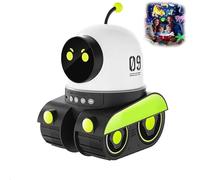 Kids Cartoon Projector Lamp, Cartoon Robot Car Projector Night Light, 21 Slides+360° Rotation Silent Kids Night Light, for Bedroom, Christmas Birthdays Gifts (1pcs)