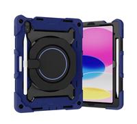 Kids Case Compatible with iPad 11th Gen A16 11 Inch 2025,360° Rotatable Handle Stand Case Three-in-one Shatter-Resistant Shell,Drop-Proof,Shoulder Strap ZY (DARK BLUE)