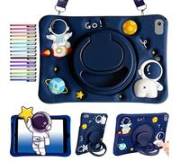 Kids Case Compatible with iPad 9th/8th/7th Generation 10.2 Inch 2021/2020/2019 / Air 10.5 (3rd Generation 2019) / Pro 10.5 Inch 2017, Cute 3D Astronaut Cover