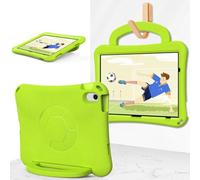 Kids Case Compatible with iPad (A16) 11th Generation 2025 Light Weight EVA Full Protect Shockproof Handle Stand Cover Case with Shoulder Strap (Green)