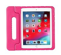 Kids Case Compatible with iPad Pro 12.9 Inch 2018/2020/2021/2022 with Pencil Holder, Lightweight Cover Protective Cover with Convertible Handle Stand forPro 12.9 Inch 2018/2020/2021/2022 (Rose Red)