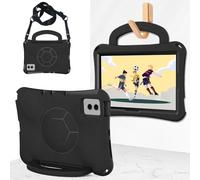 Kids Case Compatible with Samsung Galaxy Tab S10 Lite SM-X400/X406B Light Weight EVA Full Protect Shockproof Handle Stand Cover Case with Shoulder Strap,Black