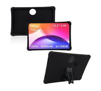 Kids Case Compatible with TCL TAB A1 Plus 9445X 12.2 inch 2026 Tablet, Soft Silicone Stand Shockproof Protective Cover with Pencil Holder(Black)