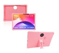 Kids Case Compatible with TCL TAB A1 Plus 9445X 12.2 inch 2026 Tablet, Soft Silicone Stand Shockproof Protective Cover with Pencil Holder(Pink)