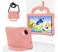 Kids Case for Honor Pad X7 8.7" 2025 Light Weight EVA Full Protect Shockproof Handle Stand Cover Case with Shoulder Strap,Pink