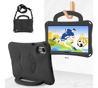 Kids Case for Honor Pad X9A 11.5" (2025), Light Weight EVA Full Protect Shockproof Handle Stand Cover Case with Shoulder Strap,Black