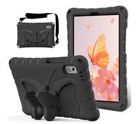 Kids Case for Huawei MatePad T8 8.0" (2020), Butterfly Design EVA Lightweight Friendly Shockproof Cute Protective Cover, with Stand + Shoulder Strap,Black