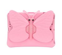 Kids Case for iPad 10.2 inch, iPad 9th/8th/7th Gen. 2021/2020/2019 360 Degree Rotation Butterfly Stand Kids-friendly Lightweight Shockproof Cute 3D Butterfly Cover for iPad 9/8/7(10.2inch) Pink