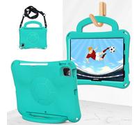 Kids Case for iPad 11th A16 2025/10th 10.9", Light Weight EVA Full Protect Shockproof Handle Stand Cover Case with Shoulder Strap,Mint Green