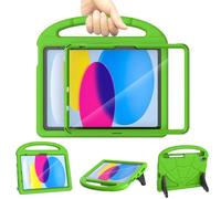 Kids Case for iPad A16 11th Generation 11 Inch 2025 / iPad 10th Gen 10.9 Inch 2022, Sanyetral Lightweight Shockproof Cover with Screen Protector/Pencil Holder/Handle/Stand for iPad 10th/11th -Green