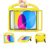 Kids Case for iPad A16 11th Generation 11Inch 2025/iPad 10th Generation 10.9Inch 2022,Sanyetral Lightweight Shockproof Cover with Screen Protector/Pencil Holder/Handle/Stand for iPad 10th/11th -Yellow