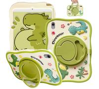Kids Case for iPad Mini 6 (8.3-Inch, 2021 Model, 6th Generation), Shockproof Case Cute Cartoon Dinosaur Heavy Duty with Pencil Holder, 360° Rotating Handle Stand
