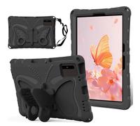 Kids Case for Lenovo Tab K10 10.3" Model TB-X6C6F, Butterfly Design EVA Lightweight Shockproof Cute Protective Cover, W Stand + Shoulder Strap