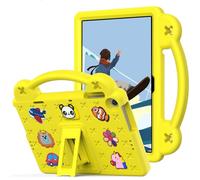 Kids Case for Lenovo Tab K10 Pro Case Full Protective Cute Panda Cover with Handle Stand Case for Lenovo Tab K10 Pro TB-226XC / TB-223FC Yellow