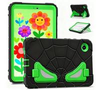 Kids Case for Samsung Galaxy Tab A11+ Plus 11 Inch 2025/Tab A9+ Plus 2023 | Kickstand Cover for Boys Girls,Shockproof Hybrid Thickned Cornor Impact Protection for Tab A11+ / A9+,Black/Green