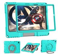 Kids Case for Samsung Galaxy Tab A11+ Plus 2025/A9+ Plus 11inch 2023 with Screen Protector, Mansiruyi Shockproof Galaxy Tab A11 Plus/A9Plus Case with Handle Stand for Samsung A11Plus/A9Plus -Cyan
