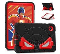 Kids Case for Samsung Galaxy Tab A9+ Plus 11 Inch 2023 Kickstand Cover for Boys Girls Shockproof Hybrid Thickned Cornor Impact Protection for Samsung Tab A9 Plus SM-X210/X216/X218 Black/Red
