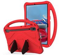 Kids Case for Samsung Galaxy Tab S10 Ultra 2024/ S9 Ultra 2023/S8 Ultra 2022 14.6 Inch Kids-friendly Cover with S-Pen Holder Handle Stand Lightweight Shockproof Cover Red