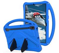 Kids Case for Samsung Galaxy Tab S10 Ultra 2024/ S9 Ultra 2023/S8 Ultra 2022 14.6 Inch Kids-friendly Cover with S-Pen Holder Handle Stand Lightweight Shockproof Cover Blue