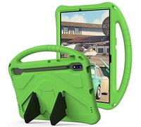 Kids Case for Samsung Galaxy Tab S10 Ultra 2024/ S9 Ultra 2023/S8 Ultra 2022 14.6 Inch Kids-friendly Cover with S-Pen Holder Handle Stand Lightweight Shockproof Cover Green