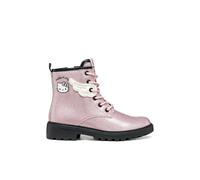 Kids Casey X Hello Kitty Patent Lace-Up Ankle Boots Pink