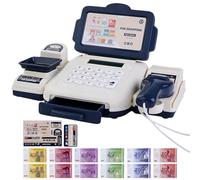 Kids Cash Register Toys - Interactive Scanner with Calculator, Complete Math Learning ABS Material, 23x15x6.5cm | Shopping Till Educational Role-Playing Toy for Boys Girls Children Preschoolers