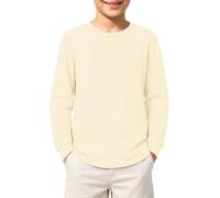 Kids Casual T Shirts Long Sleeve Crewneck Winter/Fall Boys Basic Tees Tops for Daily 13-14 Year Beige