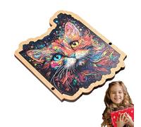 Kids Cat Jigsaw Puzzle, Wooden Board Game, Fun And Interactive Cat Puzzle For Home Or Classroom, Sturdy Wooden Material, Brain Teaser Toy, Decorative Cats Family Friends
