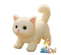 Kids Cat Toys - Soft Electric Cat, Interactive Stuffed Animal, Fun Toy Figures, Playful Plush Accessory | Home Office Family Children Sons Daughters Holiday Entertainment